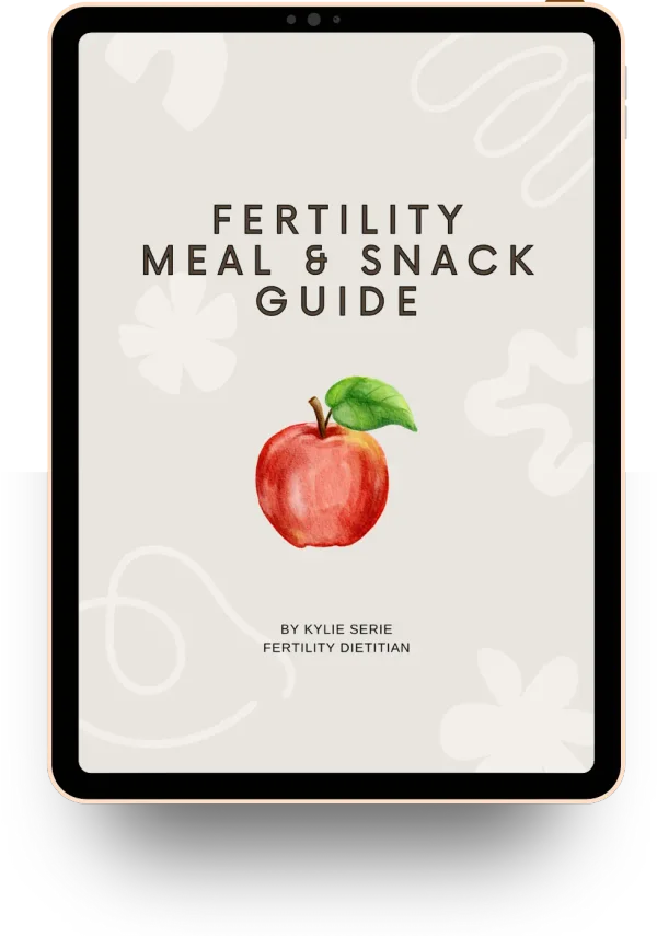 Fertility Meal & Snack Guide cover